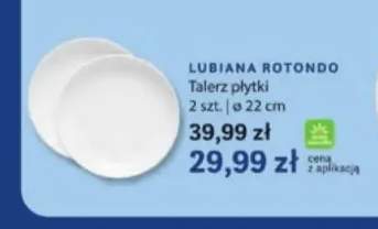 Talerz płytki Lubiana Rotondo 2-pak ø 22 cm