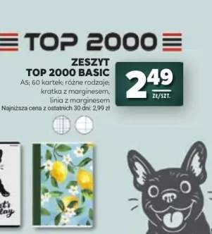 Zeszyt TOP 2000 Basic A5 60 kartek