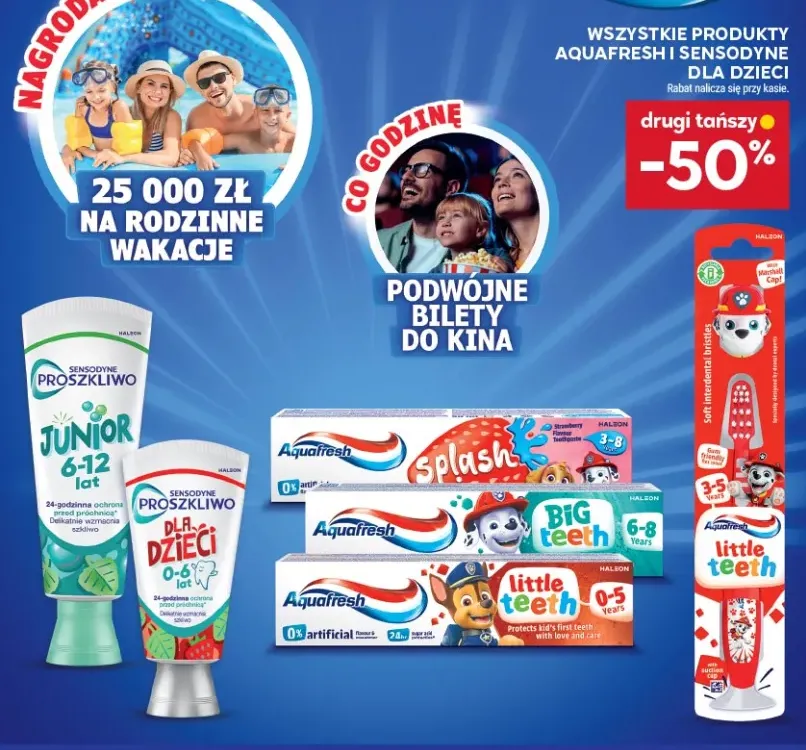 Pasta do zębów Sensodyne Proszkliwo Junior 6-12 lat +6 wariantów