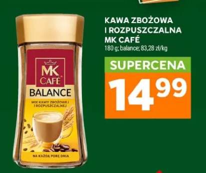 Kawa rozpuszczalna zbożowa i MK Café Balance