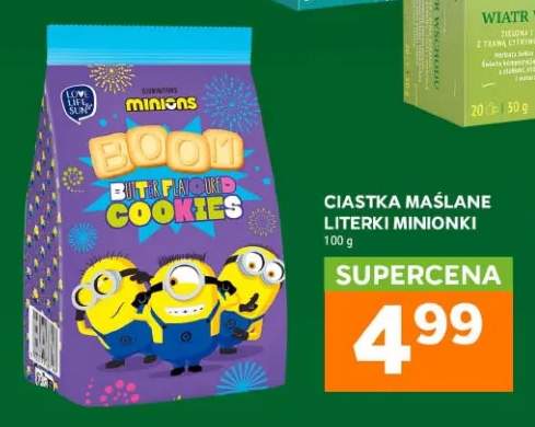 Ciastka maślane literki Minionki