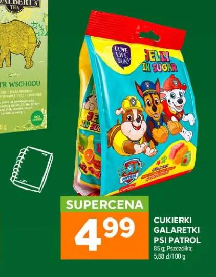 Cukierki galaretki Psi Patrol Pszczółka