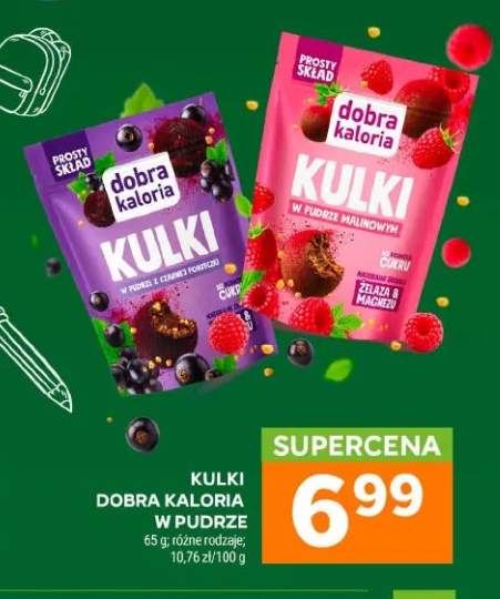 Kulki w pudrze z czarnej porzeczki Dobra Kaloria +1 wariant