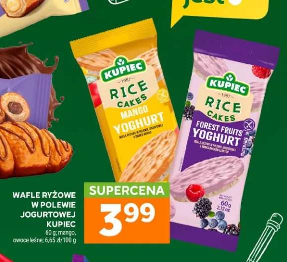 Wafle ryżowe w polewie jogurtowej Kupiec mango +1 wariant