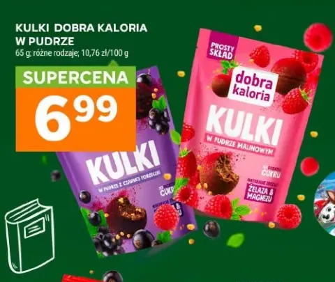 Kulki w pudrze z czarnej porzeczki Dobra Kaloria +1 wariant
