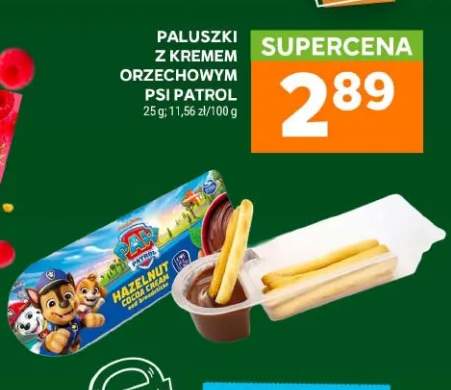 Paluszki z kremem orzechowym Psi Patrol