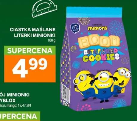 Ciastka maślane literki Minionki