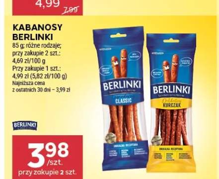 Kabanosy Berlinki Classic +1 wariant