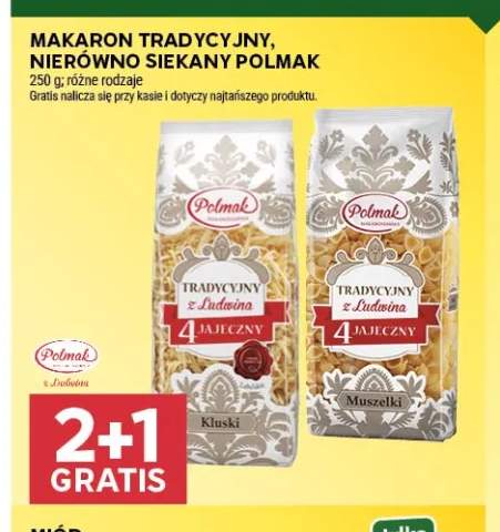 Makaron tradycyjny nierówno siekany kluski Polmak +1 wariant