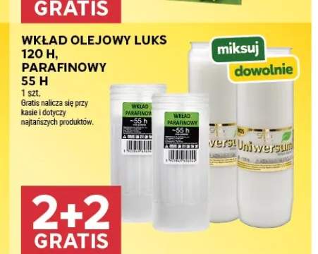Wkład olejowy Luks 120 h +1 wariant