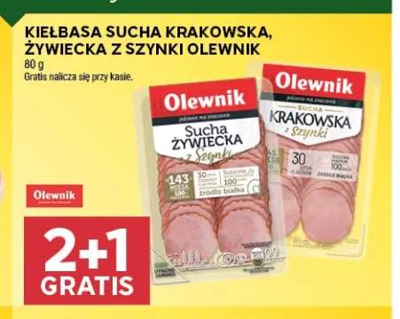Kiełbasa sucha krakowska z szynki Olewnik +1 wariant