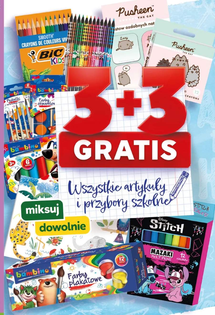 Artykuły i przybory szkolne +8 wariantów