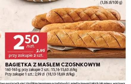 Bagietka z masłem czosnkowym