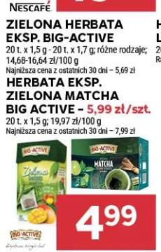 Zielona herbata ekspresowa Big-Active +1 wariant