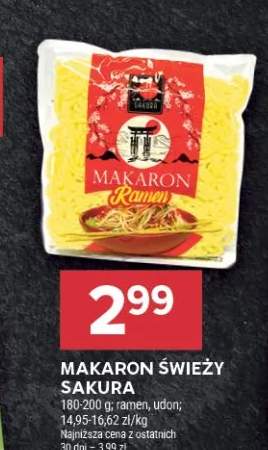 Makaron świeży ramen Sakura +1 wariant