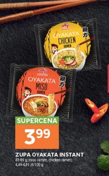 Zupa Oyakata instant miso ramen +1 wariant