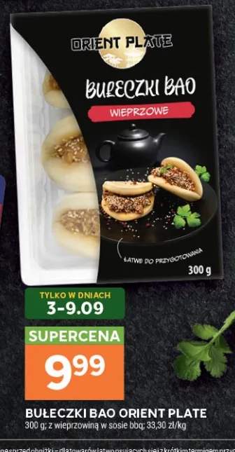 Bułeczki bao Orient Plate z wieprzowiną w sosie bbq