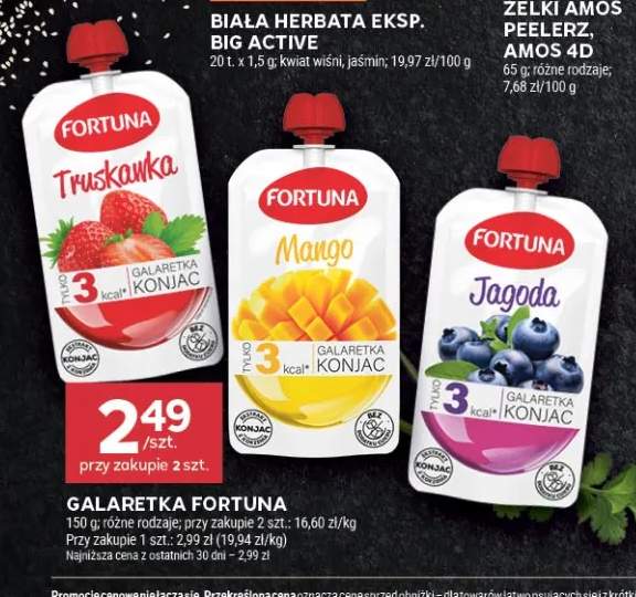 Galaretka Fortuna truskawkowa +2 warianty