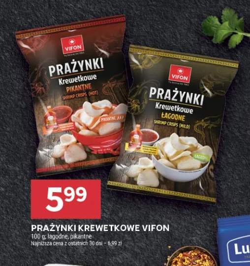 Prażynki krewetkowe łagodne Vifon +1 wariant