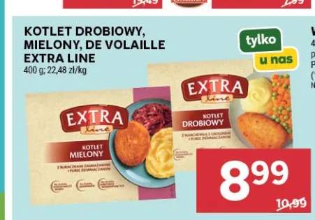 Kotlet mielony Extra Line +2 warianty