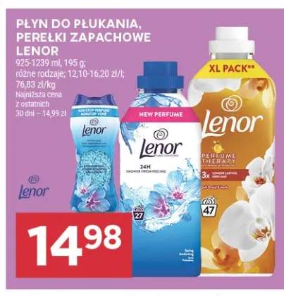 Płyn do płukania, perełki zapachowe Lenor