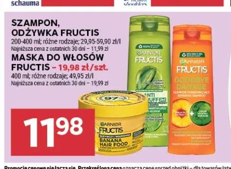Szampon, odżywka Fructis +1 wariant