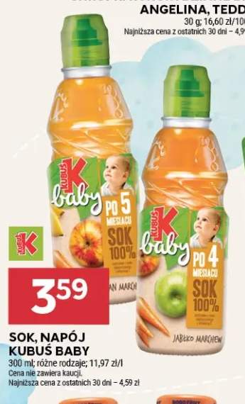 Napój Kubuś Baby +1 wariant