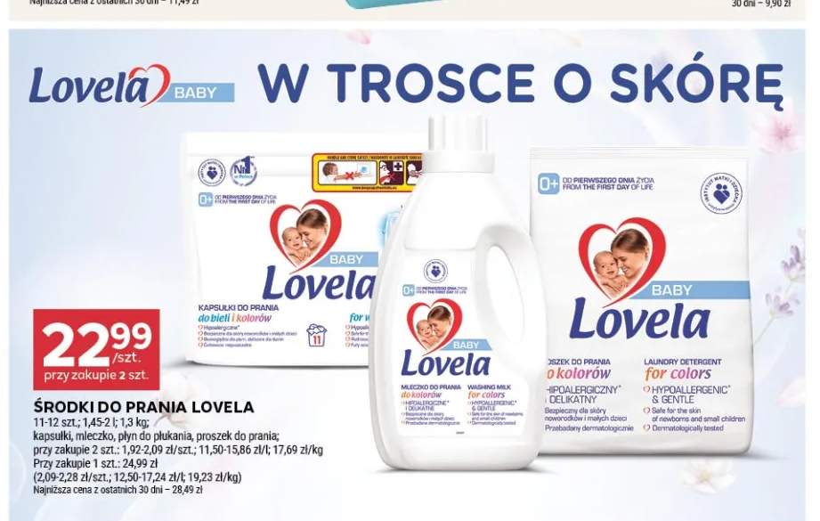 Kapsułki do prania Lovela +3 warianty
