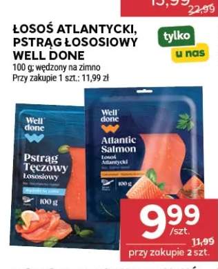 Łosoś atlantycki wędzony na zimno Well Done +1 wariant