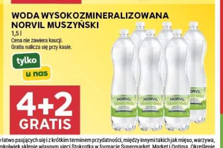 Woda niegazowana wysokozmineralizowana Norvil Muszyński