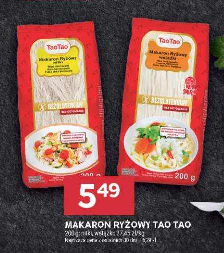 Makaron ryżowy nitki Tao +1 wariant