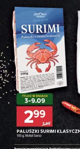 Paluszki surimi klasyczne Nickal Garso