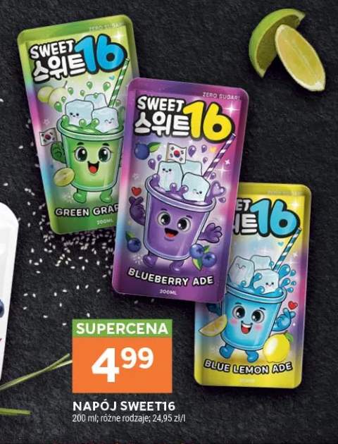Napój Sweet16 Blueberry Ade +2 warianty