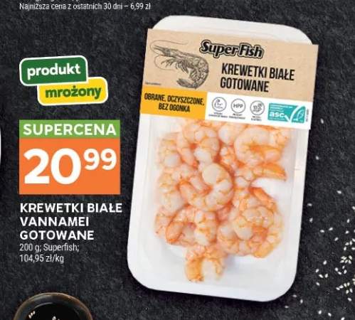 Krewetki białe vannamei gotowane Superfish