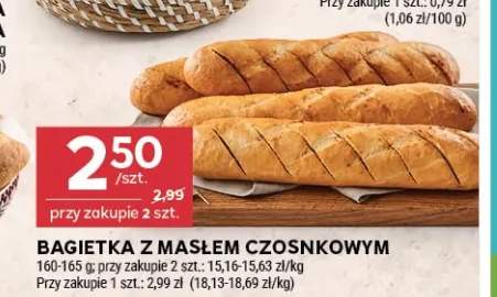 Bagietka z masłem czosnkowym