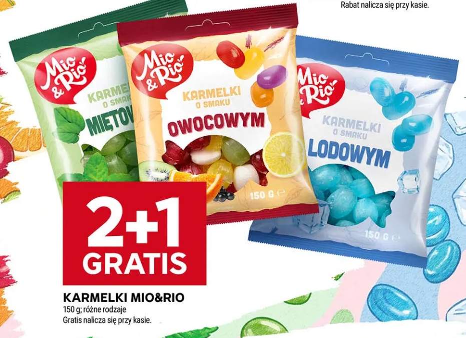 Karmelki o smaku owocowym Mio & Rio +2 warianty