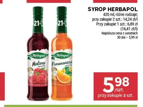 Syrop Herbapol malina +1 wariant