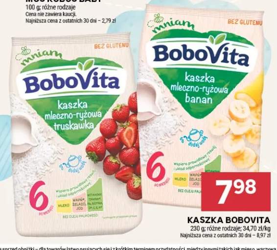 Kaszka mleczno-ryżowa banan BoboVita +1 wariant