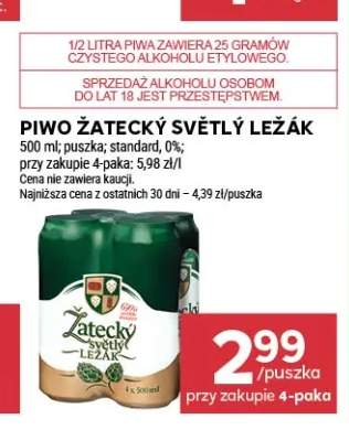 Piwo Žatecký Světlý Ležák