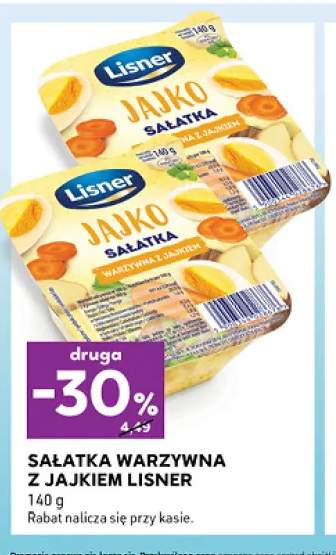 Sałatka warzywna z jajkiem Lisner