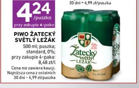 Piwo Žatecký Světlý Ležák standard +1 wariant