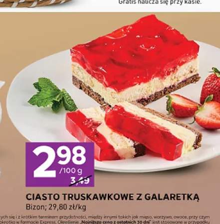 Ciasto truskawkowe z galaretką Bizon