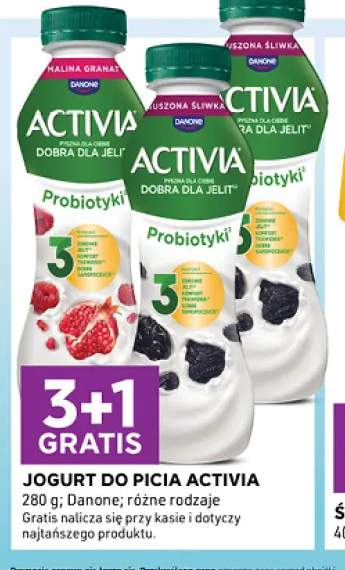 Jogurt do picia Activia suszona śliwka Danone +1 wariant