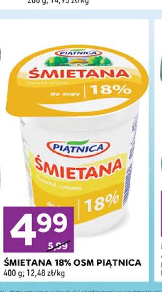 Śmietana OSM Piątnica 18%