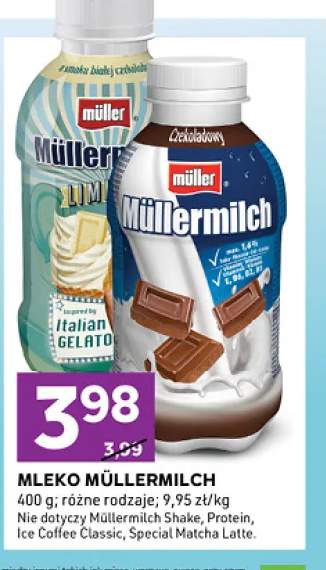 Mleko Müllermilch o smaku białej czekolady Müller +1 wariant