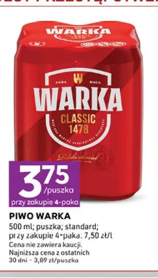 Piwo Warka Classic 1478