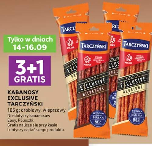 Kabanosy Exclusive Tarczyński wieprzowy +1 wariant