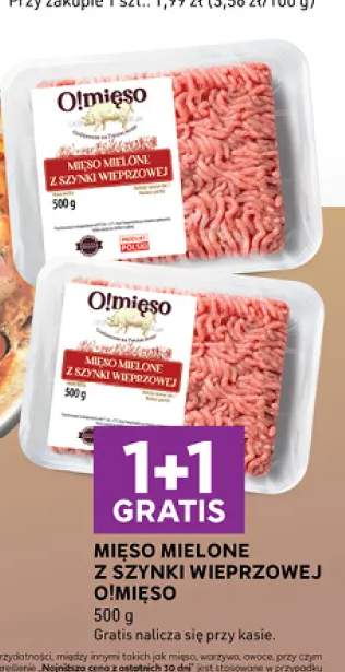 Mięso mielone z szynki wieprzowej O!Mięso