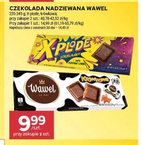 Czekolada nadziewana Wawel X-plode +1 wariant