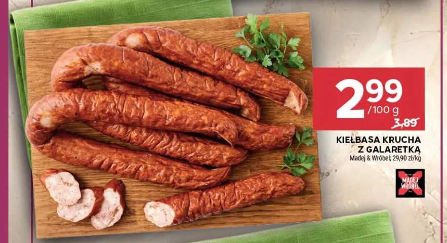 Kiełbasa krucha z galaretką Madej & Wróbel